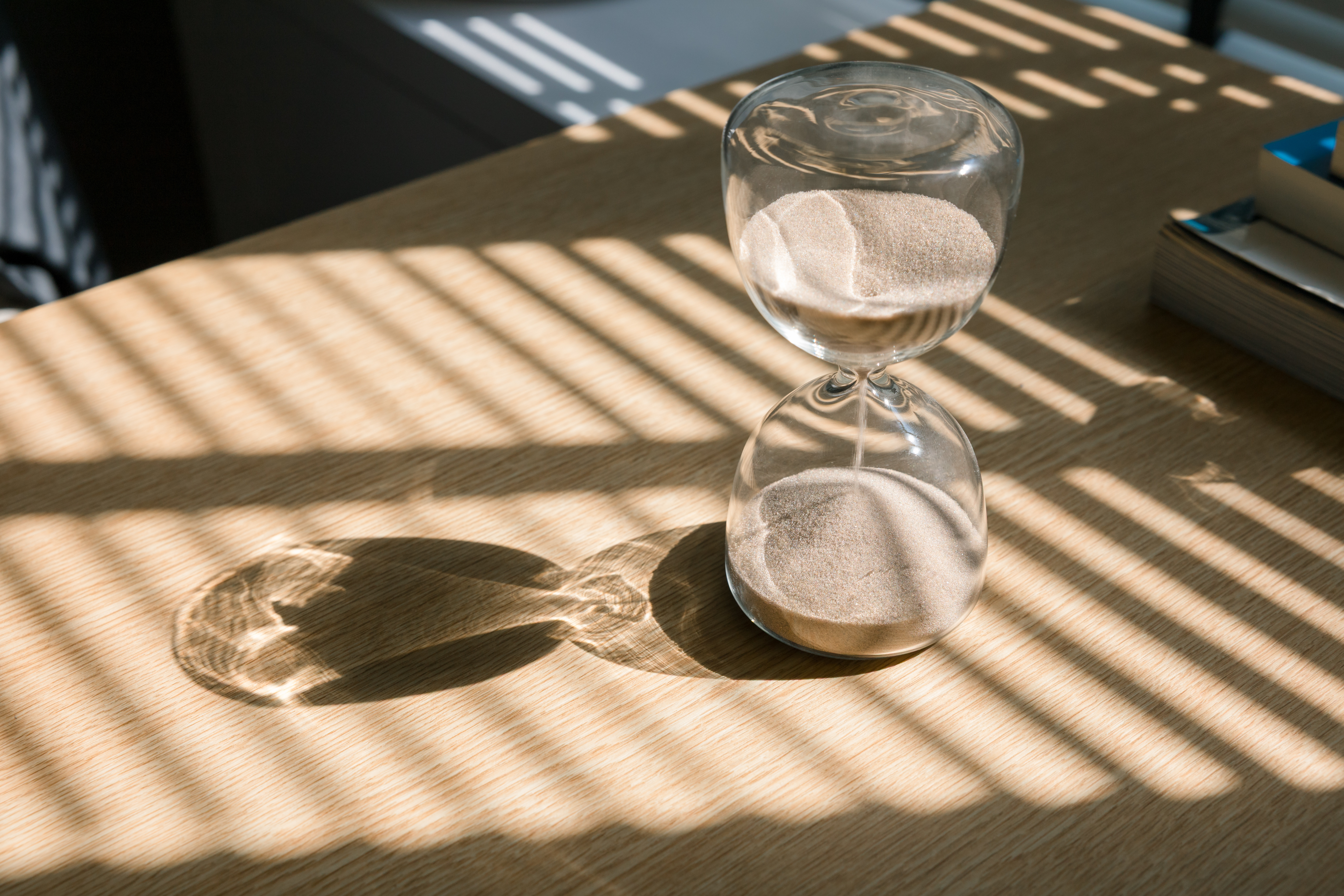 Hourglass — time for antidepressants to work